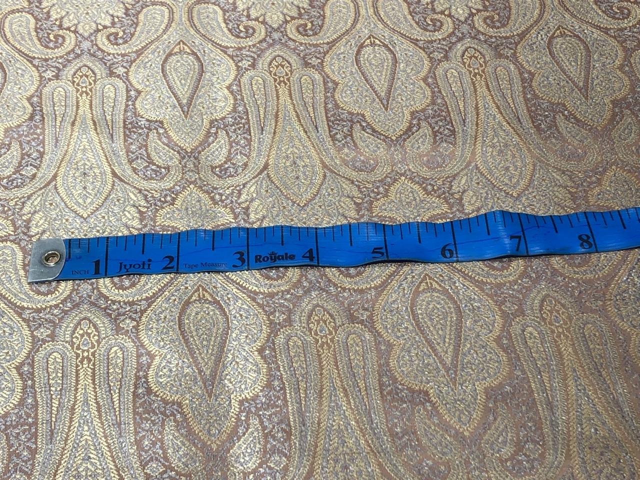 Silk Brocade fabric 44" wide paisley jacquard available in 3 colors pink and blue ,red and green and pastel pink and slate blue BRO1037