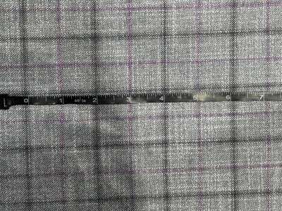 Suiting Huddersfield blend — 100% bamboo available in 2 colors Grey with a dash of purple and blue with mustard[17755/56]