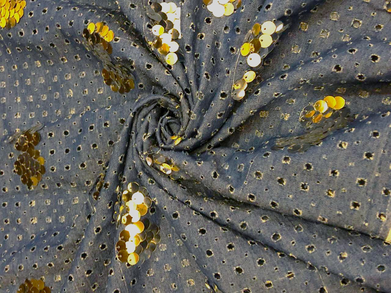 DENIM with sequin available in 2 colors denim blue light and denim blue dark [18615/16]