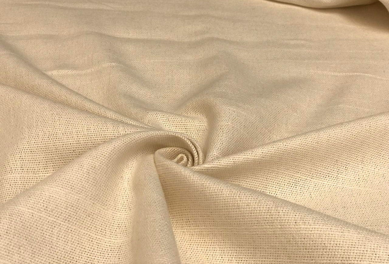 Cotton 50% Linen 50% ivory color Fabric 58