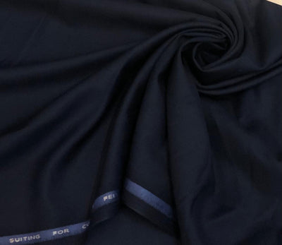 Suiting fabric Waterfall collection suiting fabric 58"wide available in 2 colors Royal blue and Navy blue [18547/48]