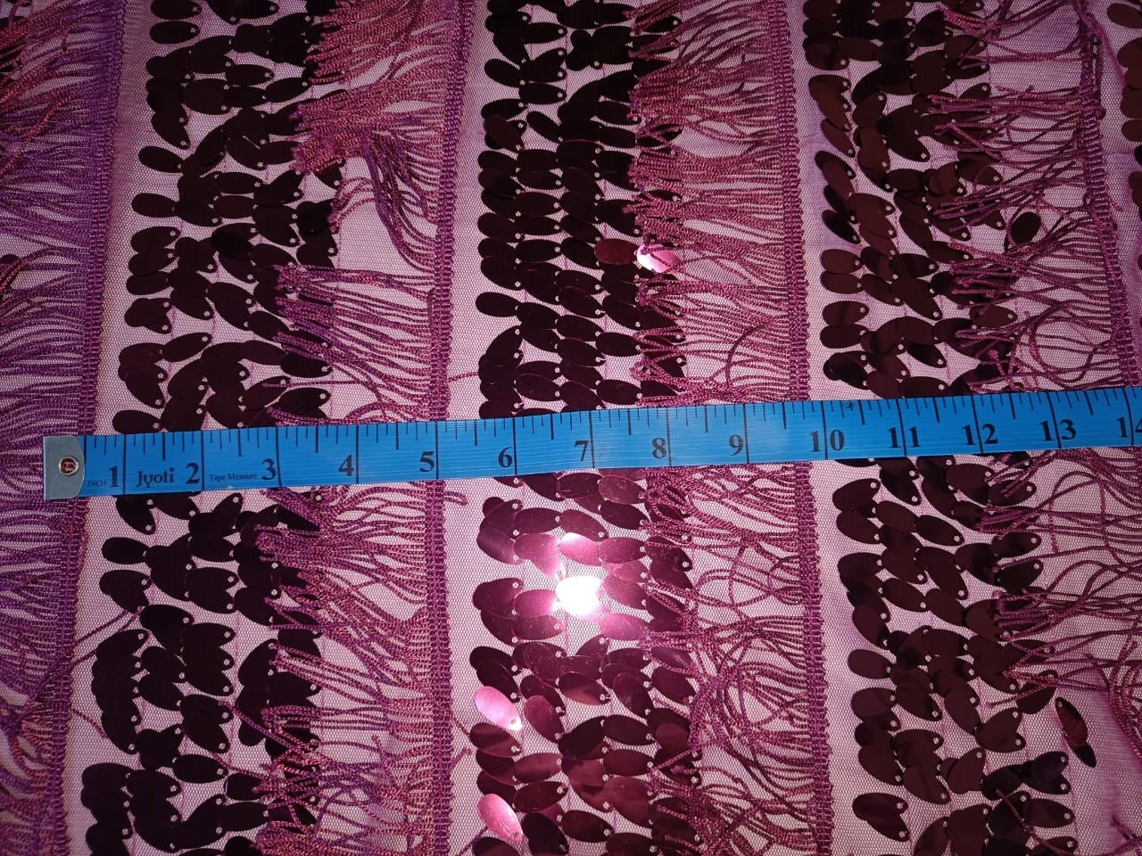 SEQUENCE Net AUBERGINE color fabric 58'' Wide [15014]