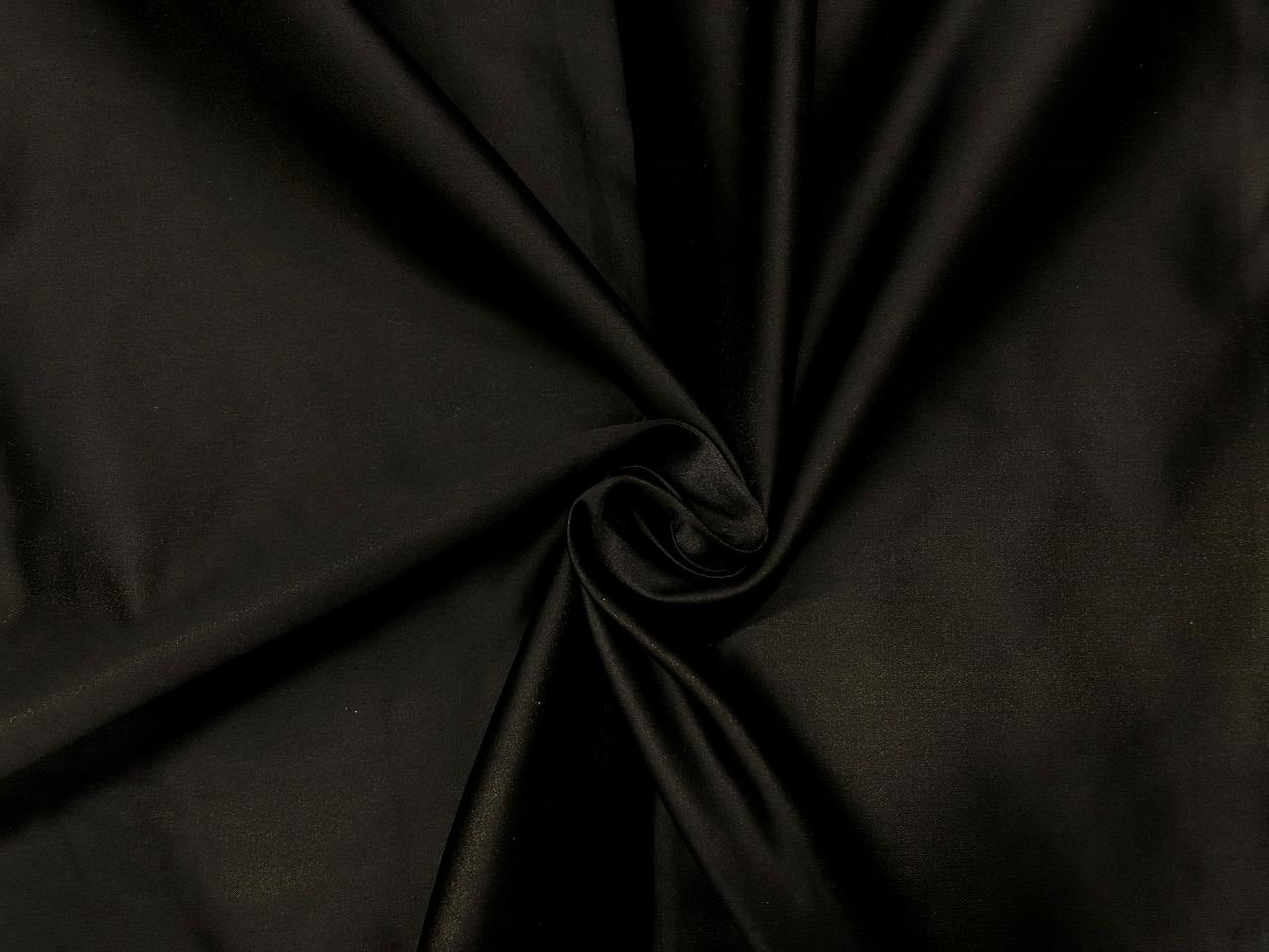 100% SILK DUTCHESS SATIN reversable black and green 48 momme 54" wide [18381]