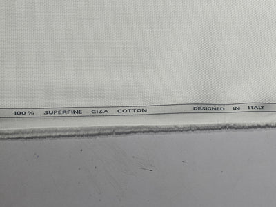 100% Superfine Giza Cotton Italian  MONTI Shirting ,Pre Shrunk dobby 58" wide available in 2 colors white and powder blue [17782/83]