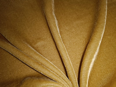 100% Chinese Plush Golden Beige Silk Velvet Fabric 54" wide [12992]
