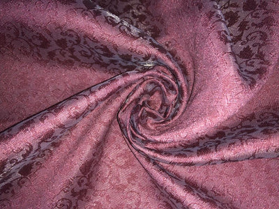 Brocade fabric available in 2 colors 58" wide BRO893[3/6] old rose and grey with subtle gold shimmer