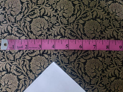 Silk Brocade fabric  44" wide available in 6 colors [BLACK NAVY WINE GOLD BURGUNDY PURPLE]BRO883