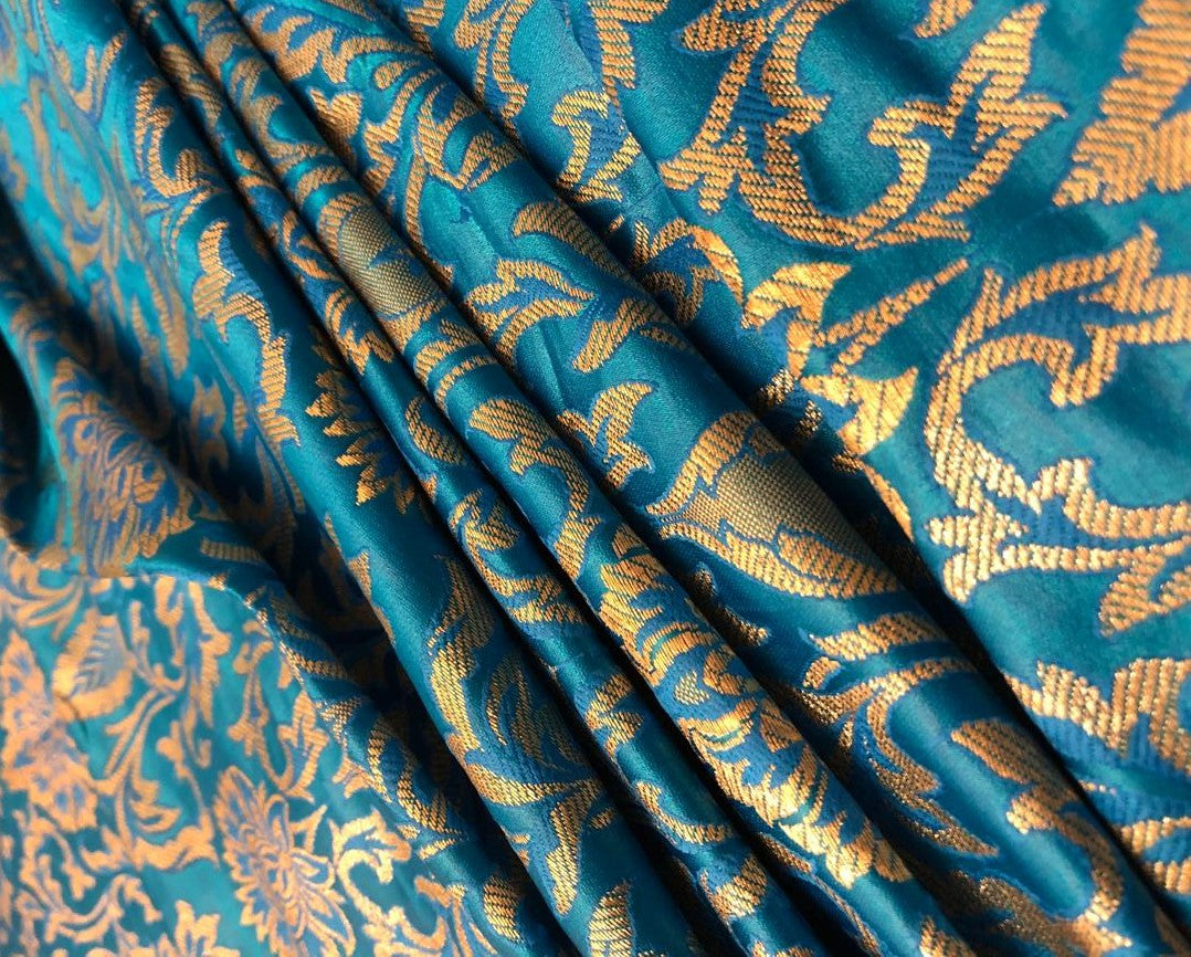 Silk Brocade fabric king khab 44