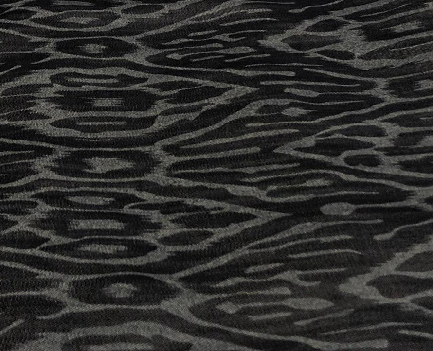 Denim 100% Cotton 58" wide animal print in 2 shades denim blue / teal and denim blue/blue [18613/14]