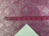 SILK BROCADE FABRIC baby pink colour 44" wide BRO159[3]