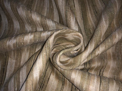 TUSSAR SILK FABRIC WITH SILK STRIPES 44" WIDE [6957/15619/15620]