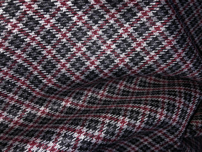 Light weight Suiting plaids TWEED Fabric 58" available in 5 colors BLACK WHITE DARK, RED BLACK, BEIGE BROWN, BLACK WHITE LIGHT,BLUE WHITE[15647-15650/15655]