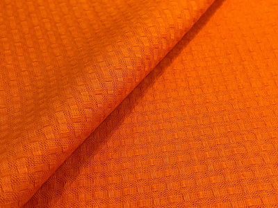 100% Cotton Basket Weave Fabric 58" wide Dyeable available in 4 colors [ivory/orange/purple/blue and custom dyed] [15161/76/77/78]