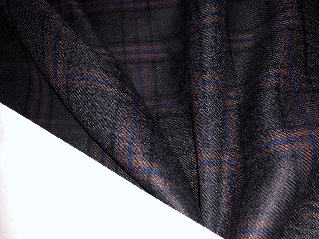 Light weight Suiting plaids TWEED Fabric 58" available in 2 colors silver grey and charcoal grey[15643/44]