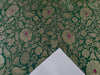 Silk Brocade fabric 44" wide BRO884 available in 4 colors [RED GREEN ORANGE X PINK ORANGE]