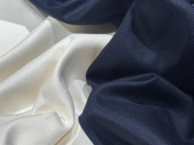 Huddersfield Bamboo suiting fabric made from 100% bamboo fiber 60" wide available in 3 colors white ivory ,dark navy  and  black [17710/11/17728]