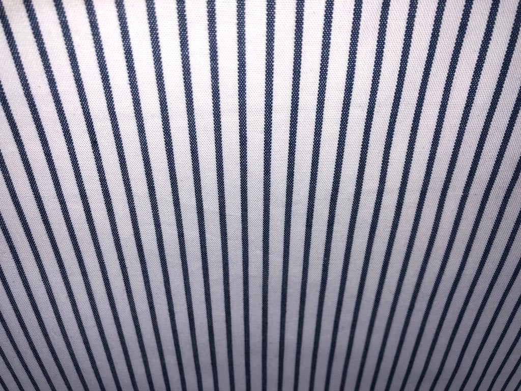 100% Cotton Denim Fabric 58" wide available in 4  different stripe designs 2 navy and white stripes and 2 navy and cream stripe