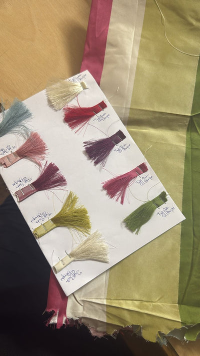 100% silk Taffeta  multi color satin Stripes TAFS169 54"wide