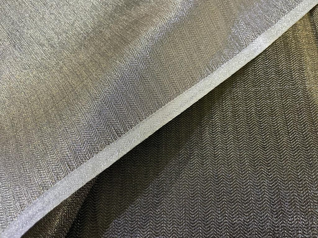 Brocade Tissue fabric available in 3 colors namely metallic antique gold / Reversable silver gold AND Silver Grey color 44" wide BRO888