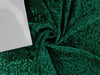Emerald Green Devore Embossed Viscose Burnout Velvet fabric 44" wide [5623]
