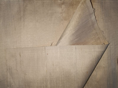 100% pure silk dupioni fabric CREAM color 54" wide with slubs MM92[4]