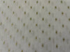 100% Cotton  fabric ivory with Metallic motif color 58" wide