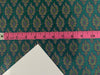 Brocade jacquard fabric 44" wide GREEN X BLUE MOTIF BRO874[3]