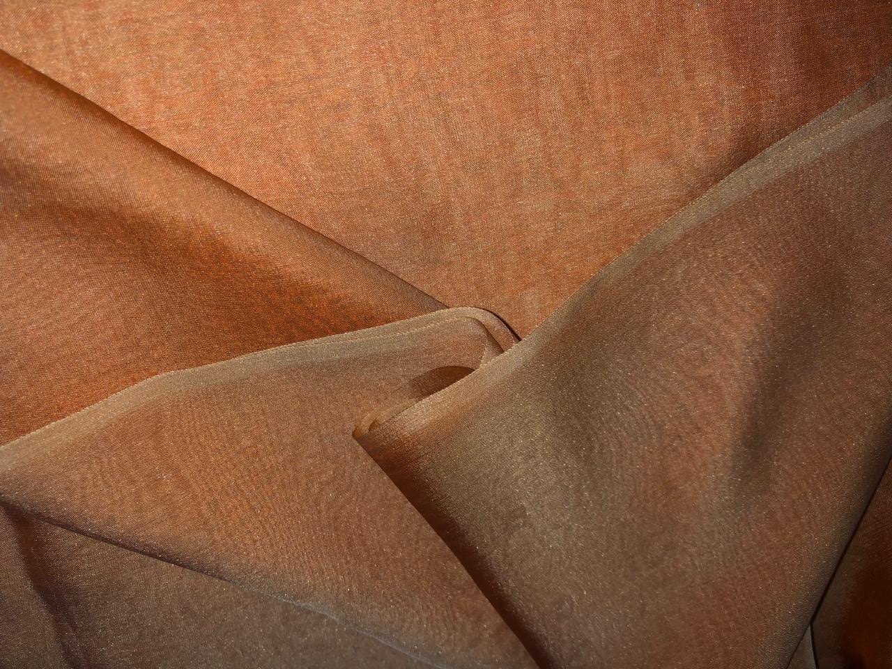 Silk flat chiffon fabric 54"2tone available in 3 colors blue x pink, orange x pink and peach x green