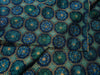 Silk Brocade fabric peacock blue green color 44" wide BRO881[4]