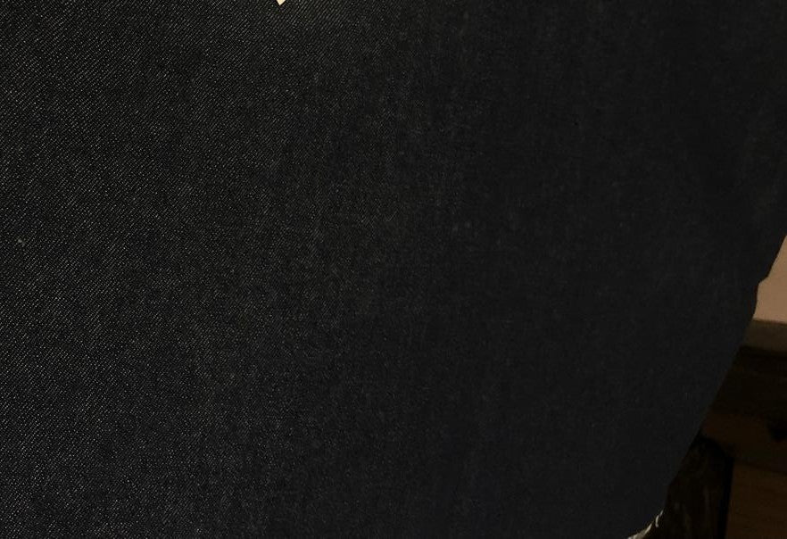 100% Cotton Denim lycra stretch  Fabric mid night blue  58" wide [18542]