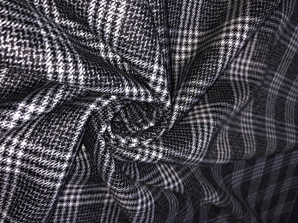 Light weight Suiting plaids TWEED Fabric 58" available in 5 colors BLACK WHITE DARK, RED BLACK, BEIGE BROWN, BLACK WHITE LIGHT,BLUE WHITE[15647-15650/15655]