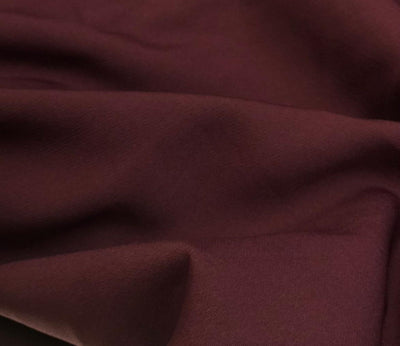 Scuba Crepe Stretch Jersey Knit Dress fabric oxblood color roll  58" wide [18643]