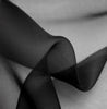 Silk organza fabric BLACK color available in 44" and 54"