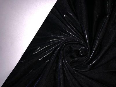 Foil knit shimmer jersey lycra available in 5 colors black ,red wine, silver black, gold and rose gold