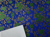 Silk Brocade fabric available in 3 colors egg plant, ink blue and green color 44" WIDE BRO899[1,2.3]