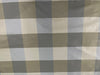 100% Silk Taffeta Green gold and Greys plaid 54" wide TAF#C22[3]