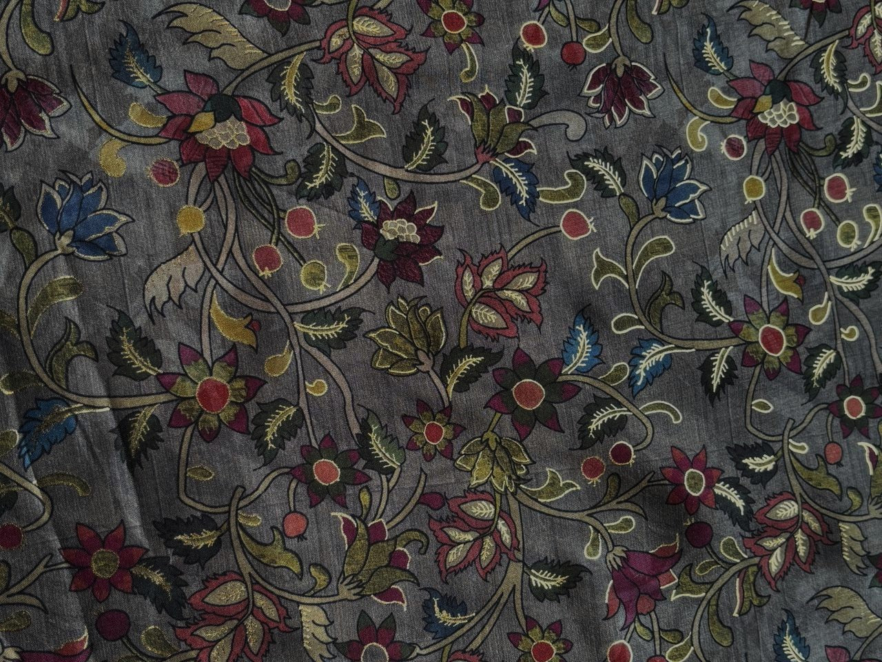 Modal Satin Digital Foil Print 44" available in 3 prints Indian classic ,grey floral and snake skin floral [18607/08/09]