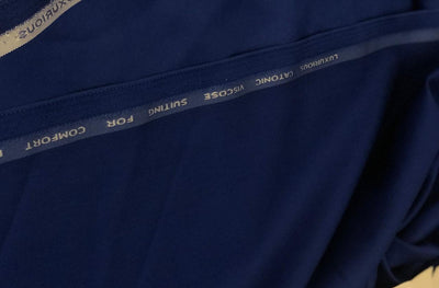 Suiting fabric Waterfall collection suiting fabric 58"wide available in 2 colors Royal blue and Navy blue [18547/48]