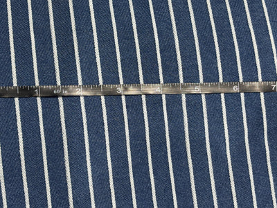 Denim 100% Cotton Yarn Dyed Stripes Woven with a classic twill weave [17763]