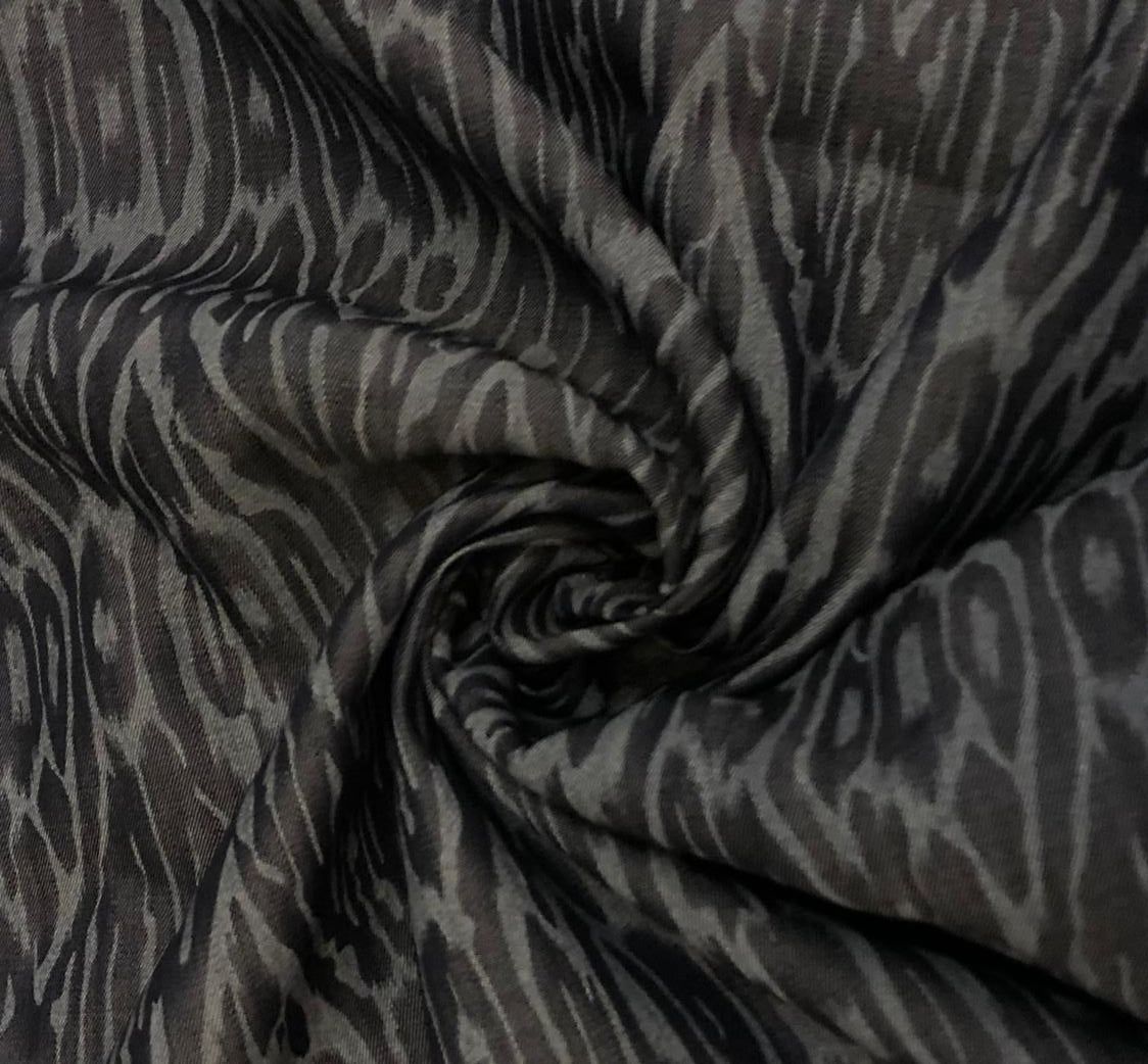 Denim 100% Cotton 58" wide animal print in 2 shades denim blue / teal and denim blue/blue [18613/14]