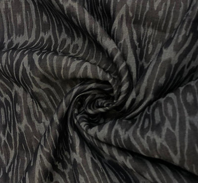 Denim 100% Cotton 58" wide animal print in 2 shades denim blue / teal and denim blue/blue [18613/14]