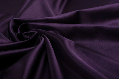 100% Pure SILK TAFFETA FABRIC Dark Aubergine colour 54&quot; wide