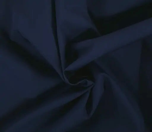 100%  Cotton Poplin MILL DYED NAVY COLOR  58" WIDE