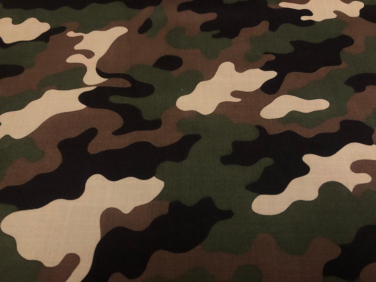 Cotton Fabric Army/Camouflage Print 58" wide [18541]
