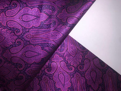 Silk Brocade fabric 44" wide  PURPLE AND PINK  JACQUARD   BRO910[6]