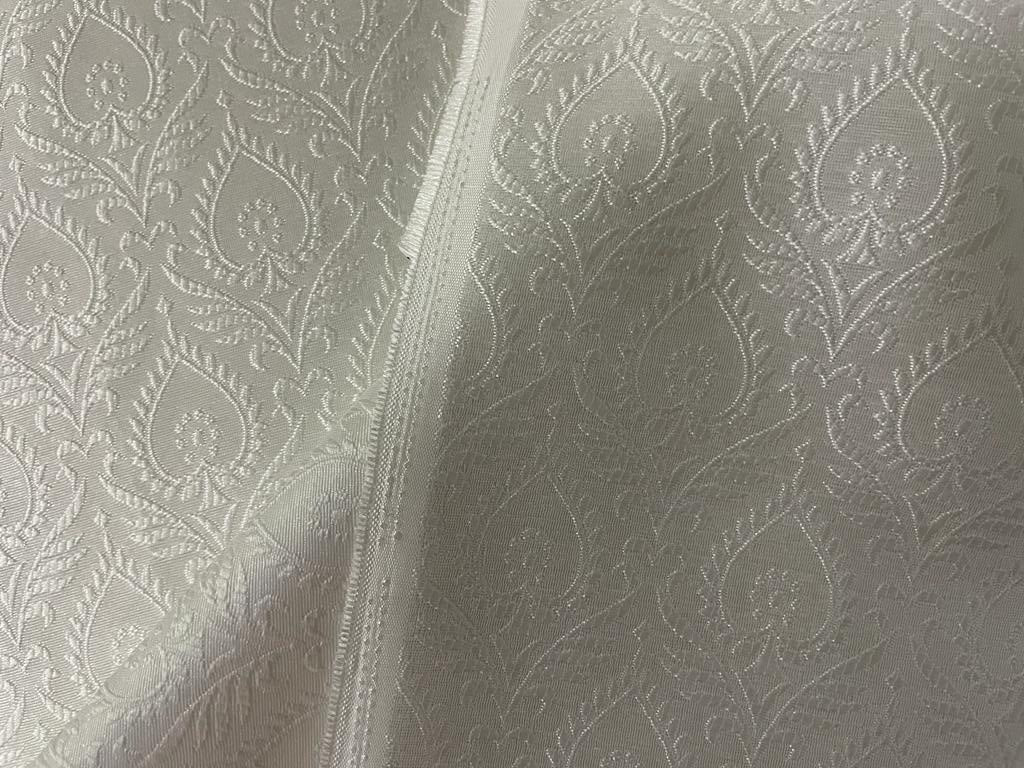 Silk Brocade fabric WHITE 58" wide BRO903[3]