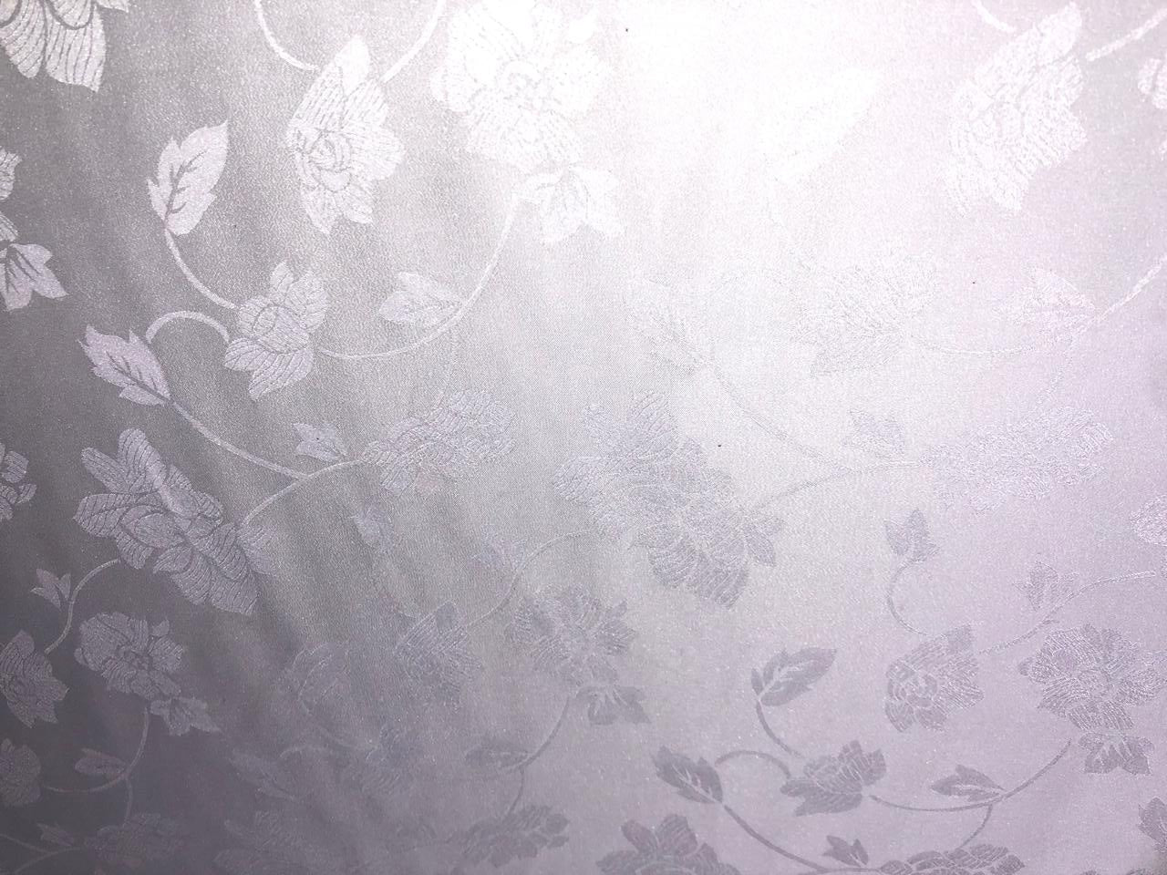Silk  Satin JACQUARD IVORY WHITE 44" wide available in abstract,floral,roses,waves and triangles jacquard  designs