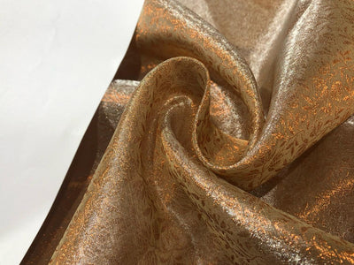 BROCADE Tissue Jacquard available in 3 colors [BRO925[1] GOLD AND DEEP BRONZE BRO925[2] GOLD AND SUBTLE BRONZE BRO925[3] GOLDEN BEIGE AND BRONZE]