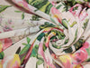 Imported Georgette digital print fabric 58" wide pastel floral [15882]