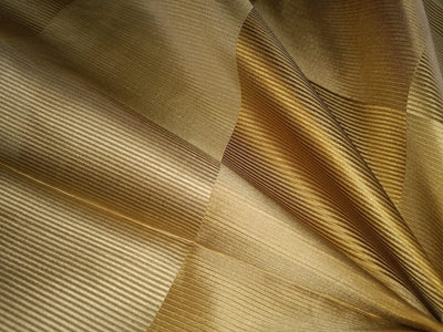 100% SILK TAFFETA FABRIC GOLD jacquard Plaids 54" wide TAFC54[2]